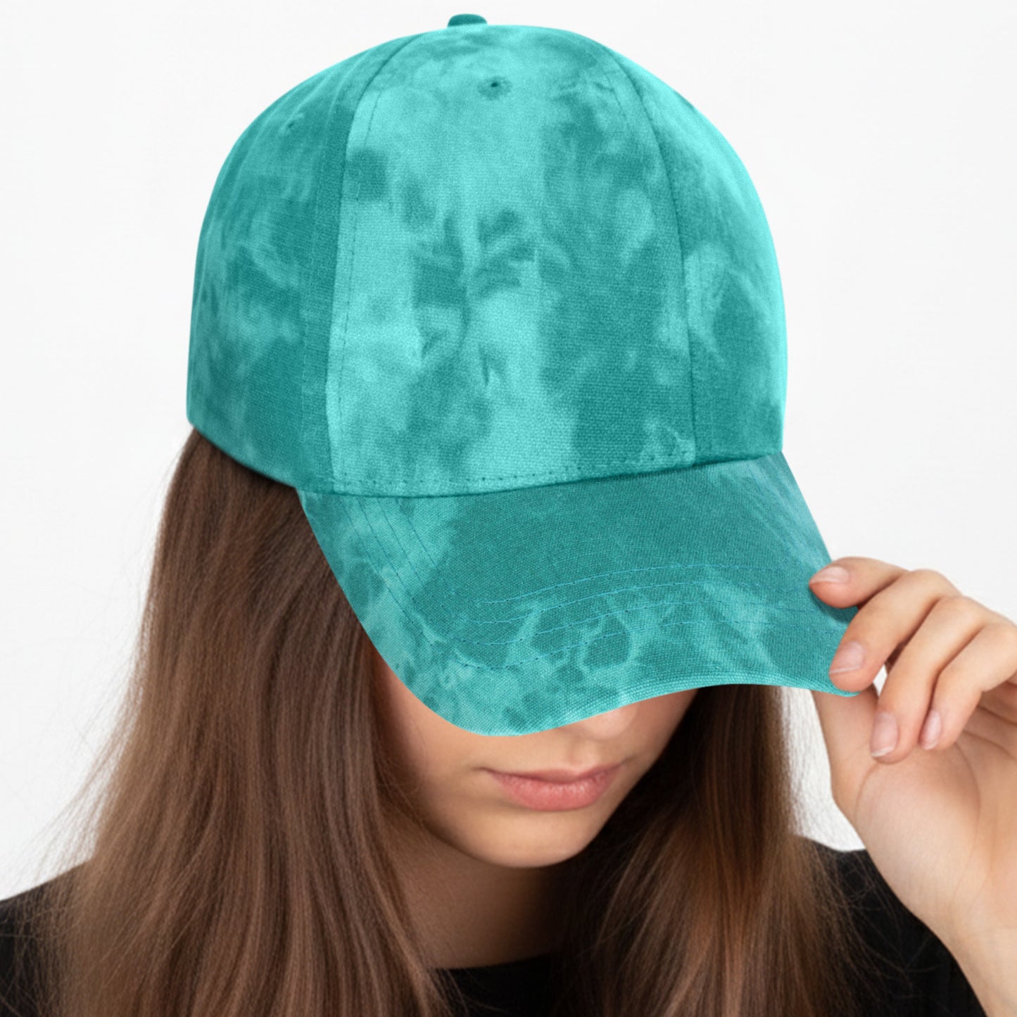 Casquette Femme Tie and Dye Vert Turquoise
