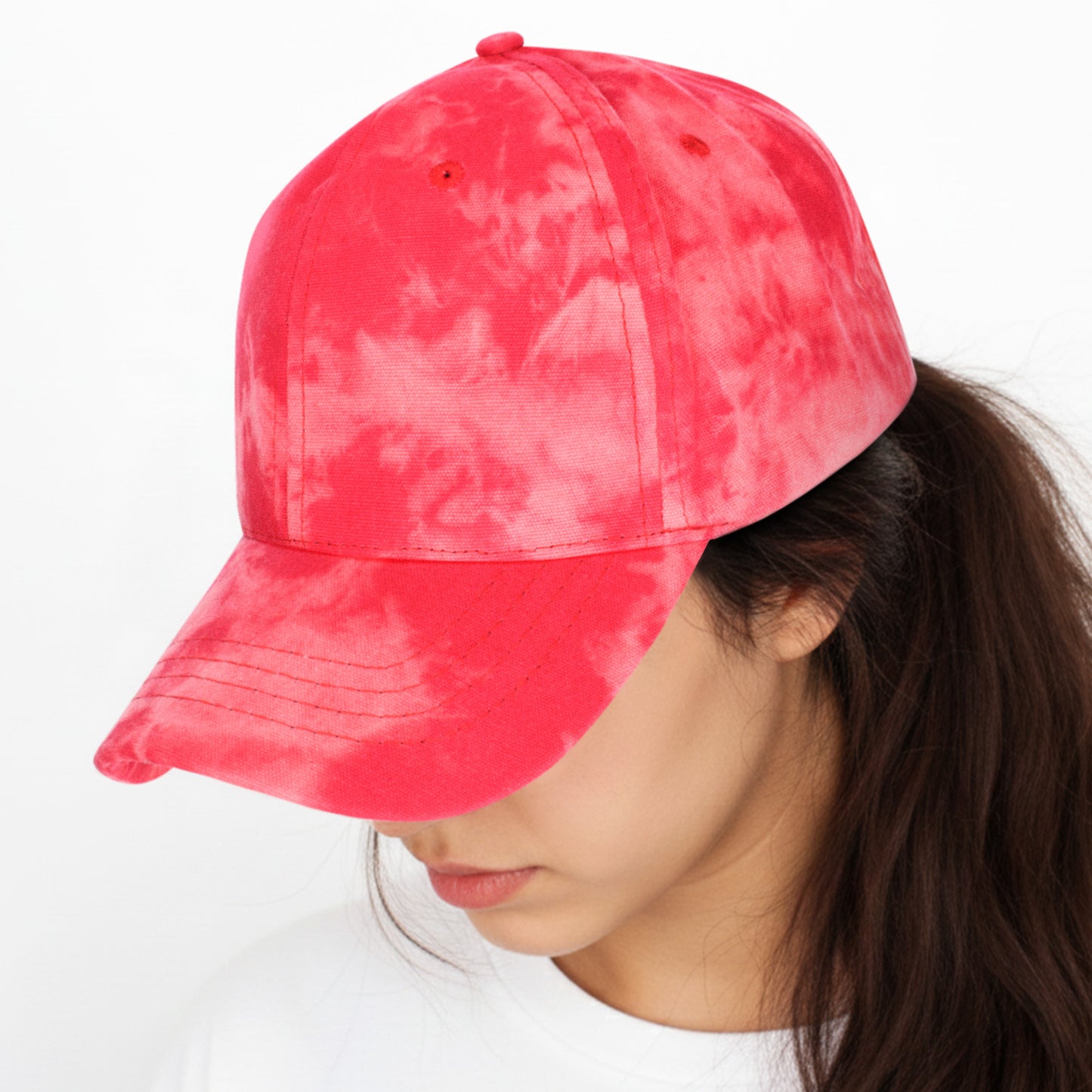 Casquette Femme Tie and Dye Rose Bonbon