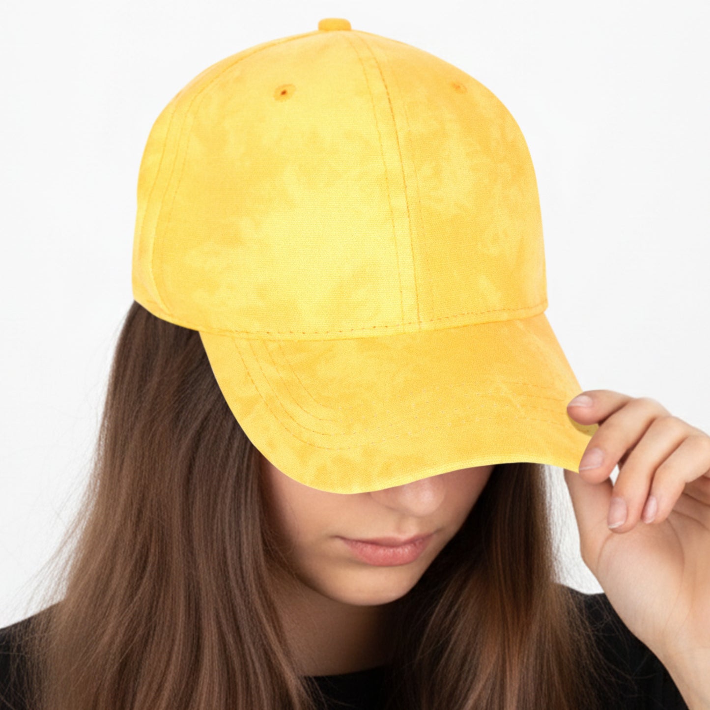 Casquette Femme Tie and Dye Jaune