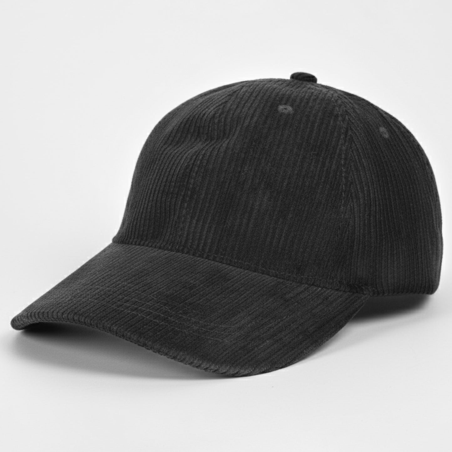 Casquette Femme Velvet Grace en Velours Côtelé Noir