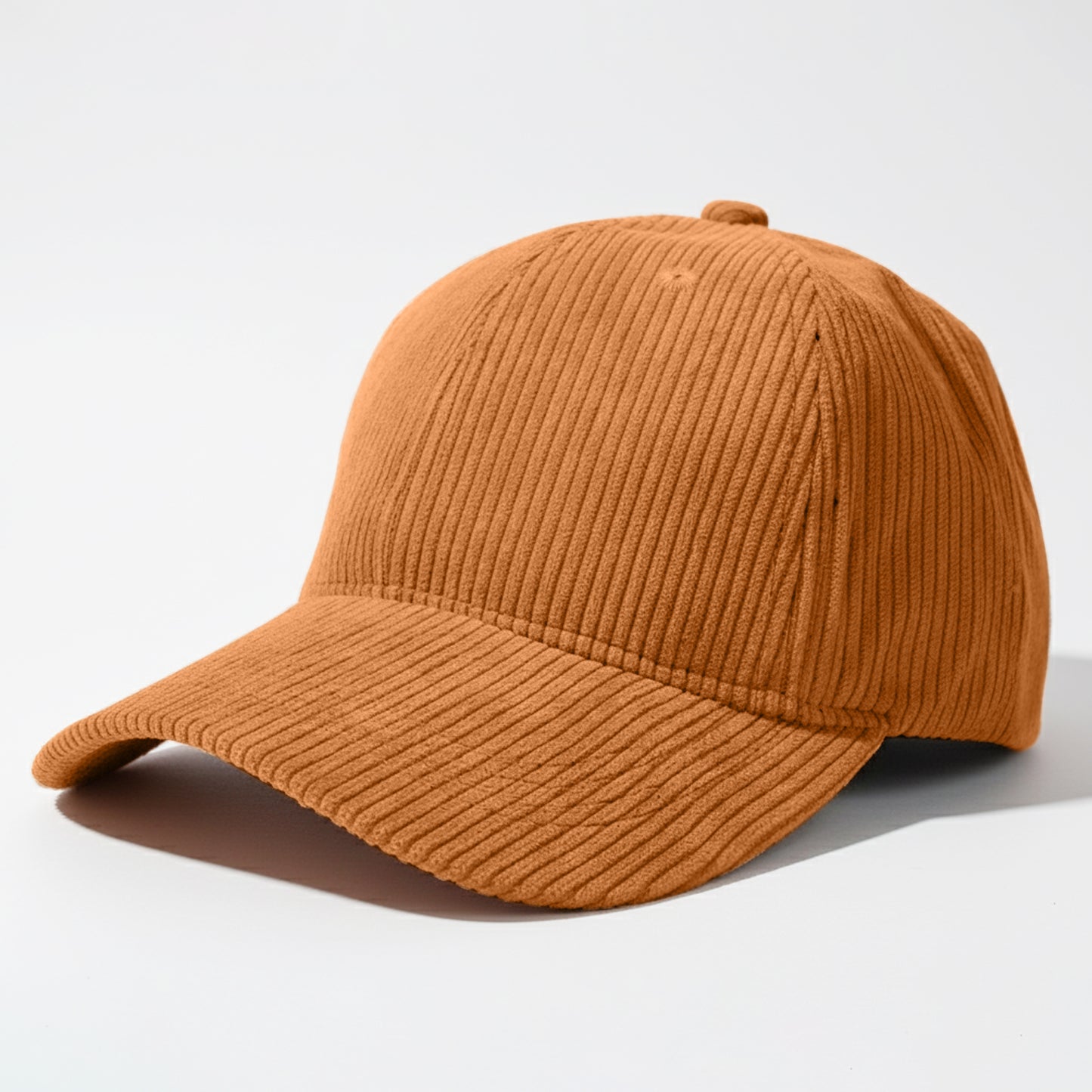 Casquette Femme Velvet Grace en Velours Côtelé Camel