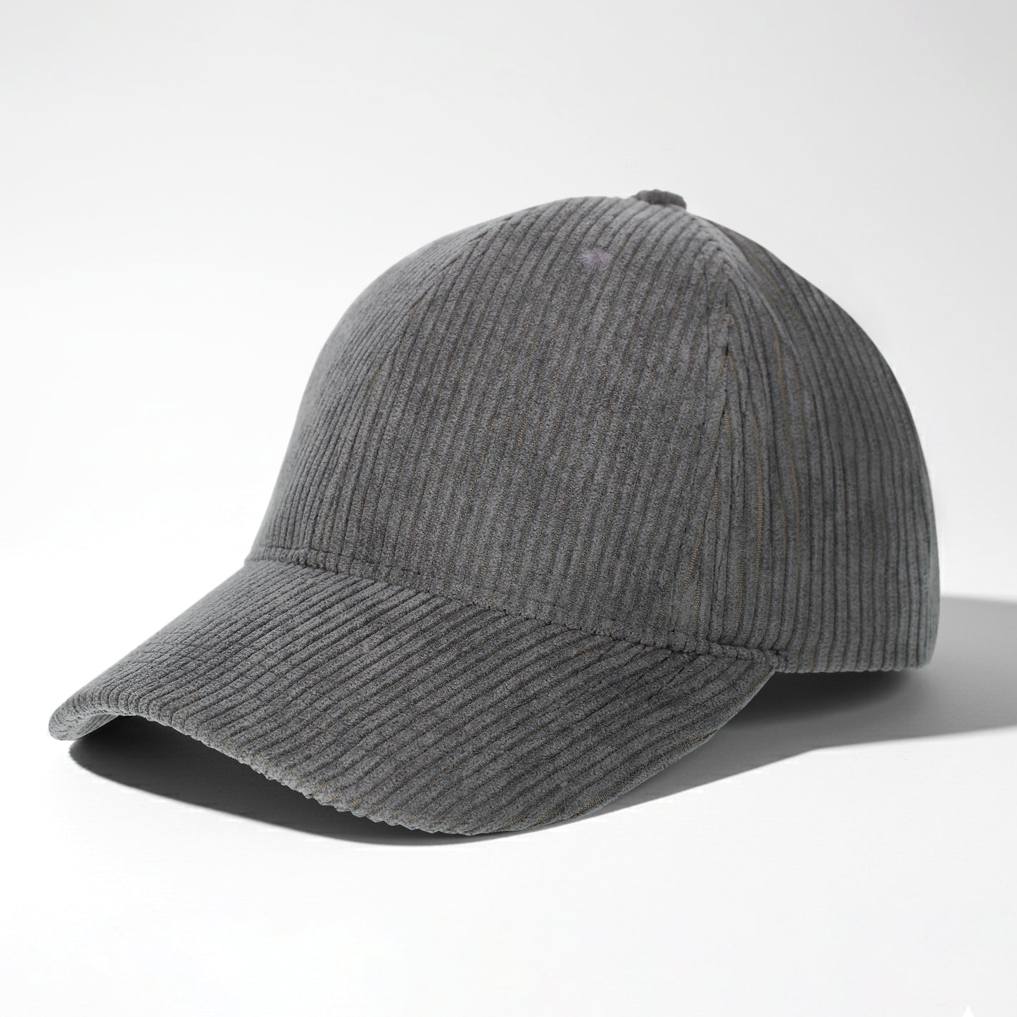 Casquette Femme Velvet Grace en Velours Côtelé Gris