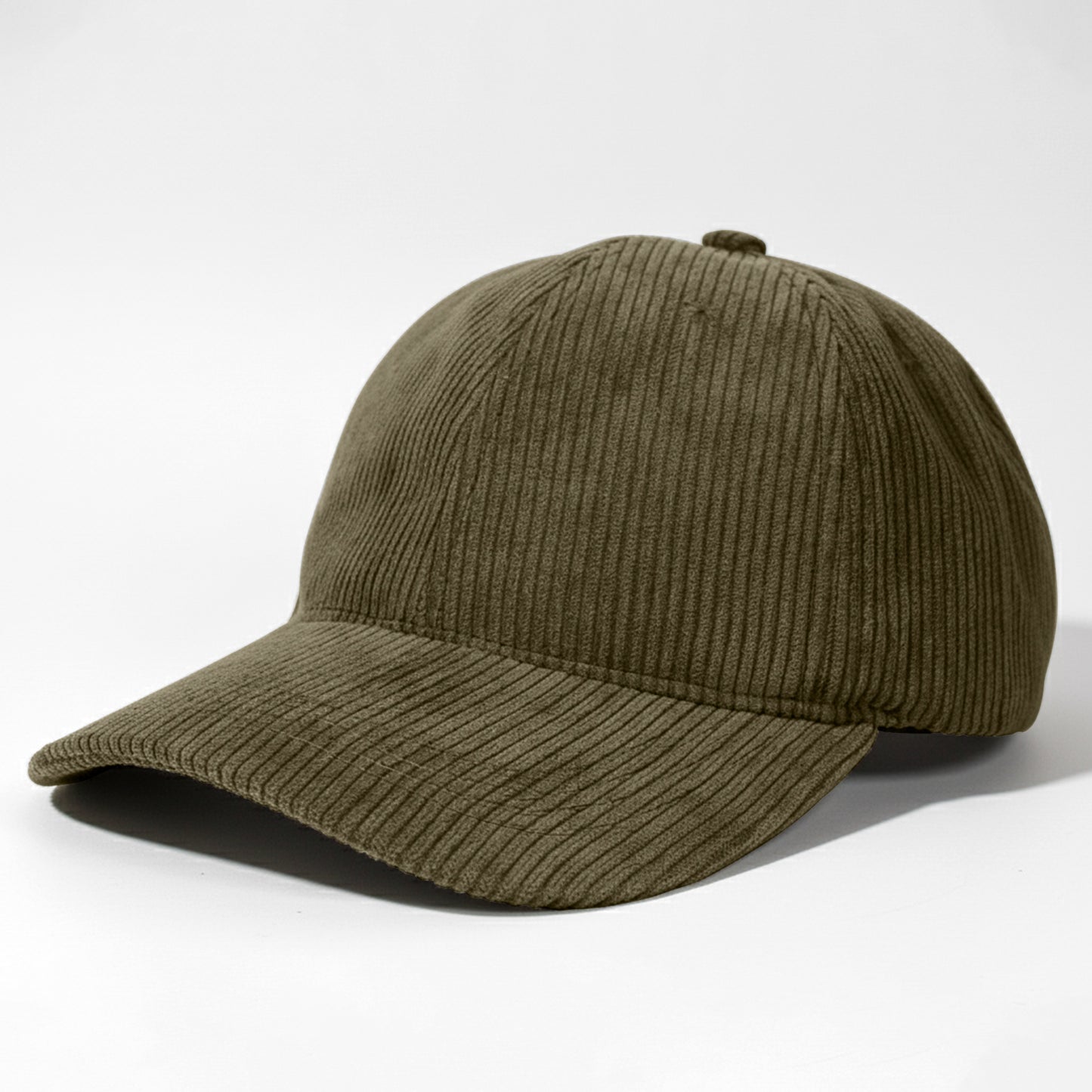 Casquette Femme Velvet Grace en Velours Côtelé Kaki