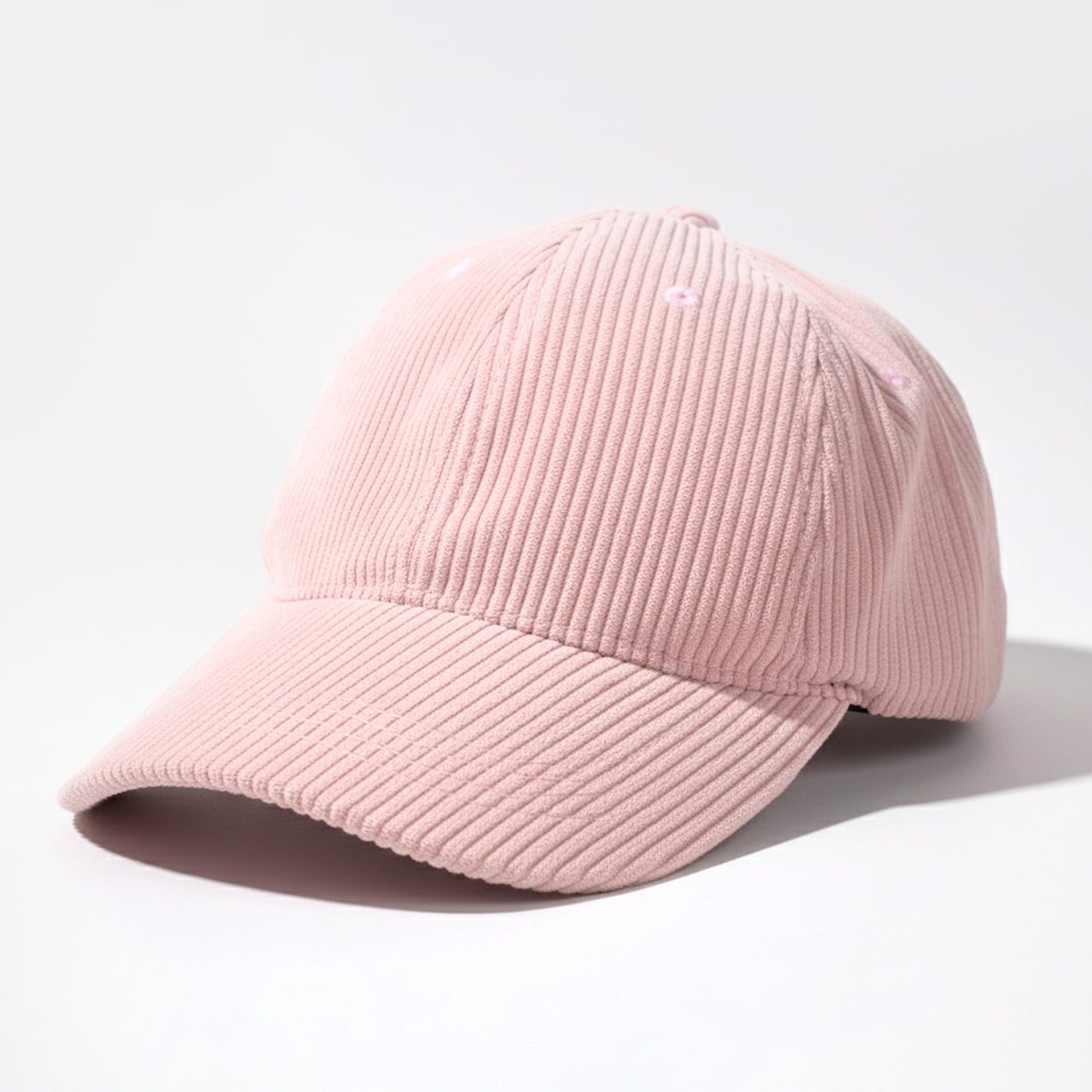 Casquette Femme Velvet Grace en Velours Côtelé Rose