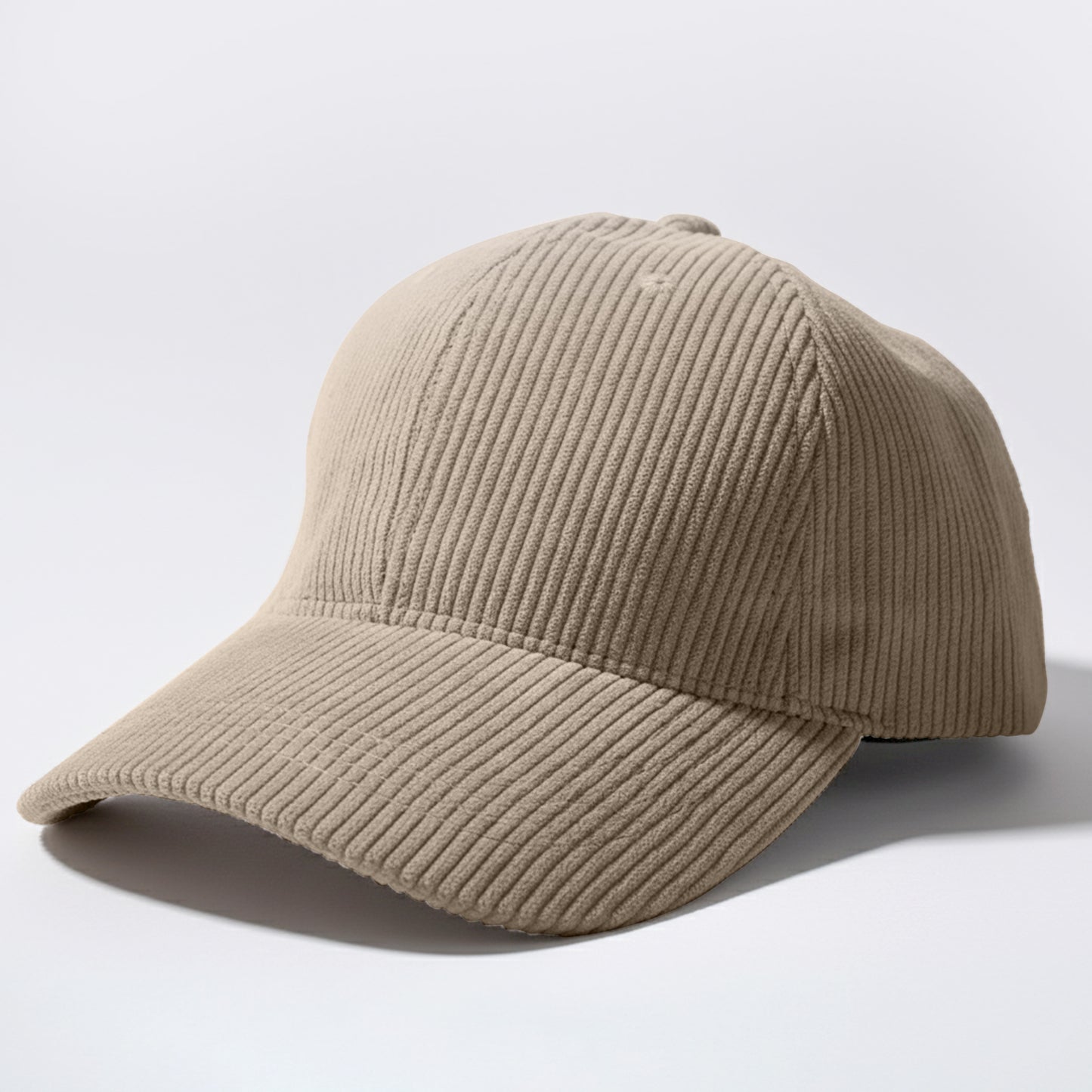 Casquette Femme Velvet Grace en Velours Côtelé Taupe
