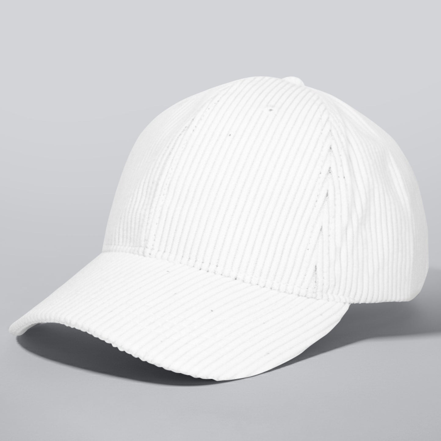 Casquette Femme Velvet Grace en Velours Côtelé Blanc