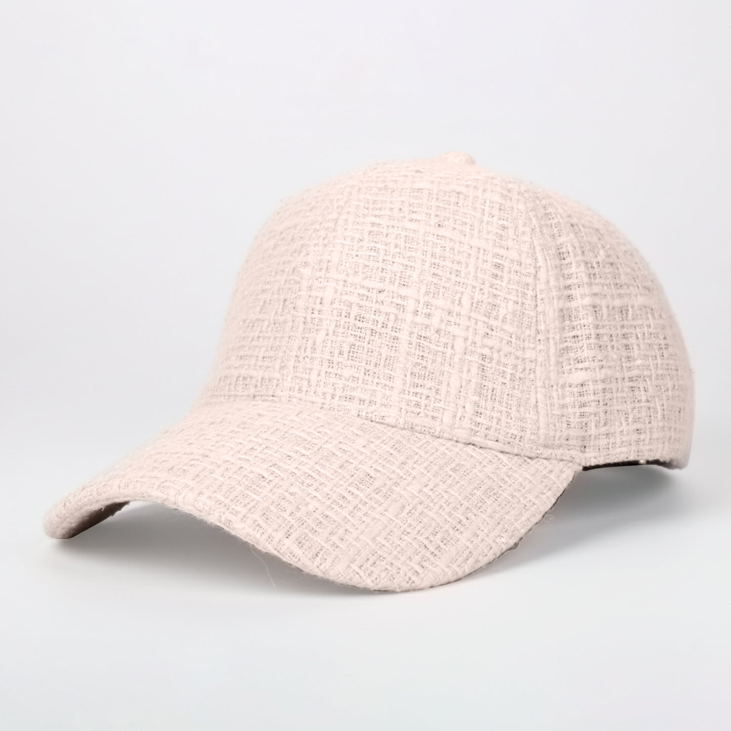 Casquette Femme Casual Spirit en Tweed Beige