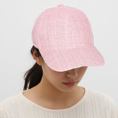 Casquette Femme Casual Spirit en Tweed Rose