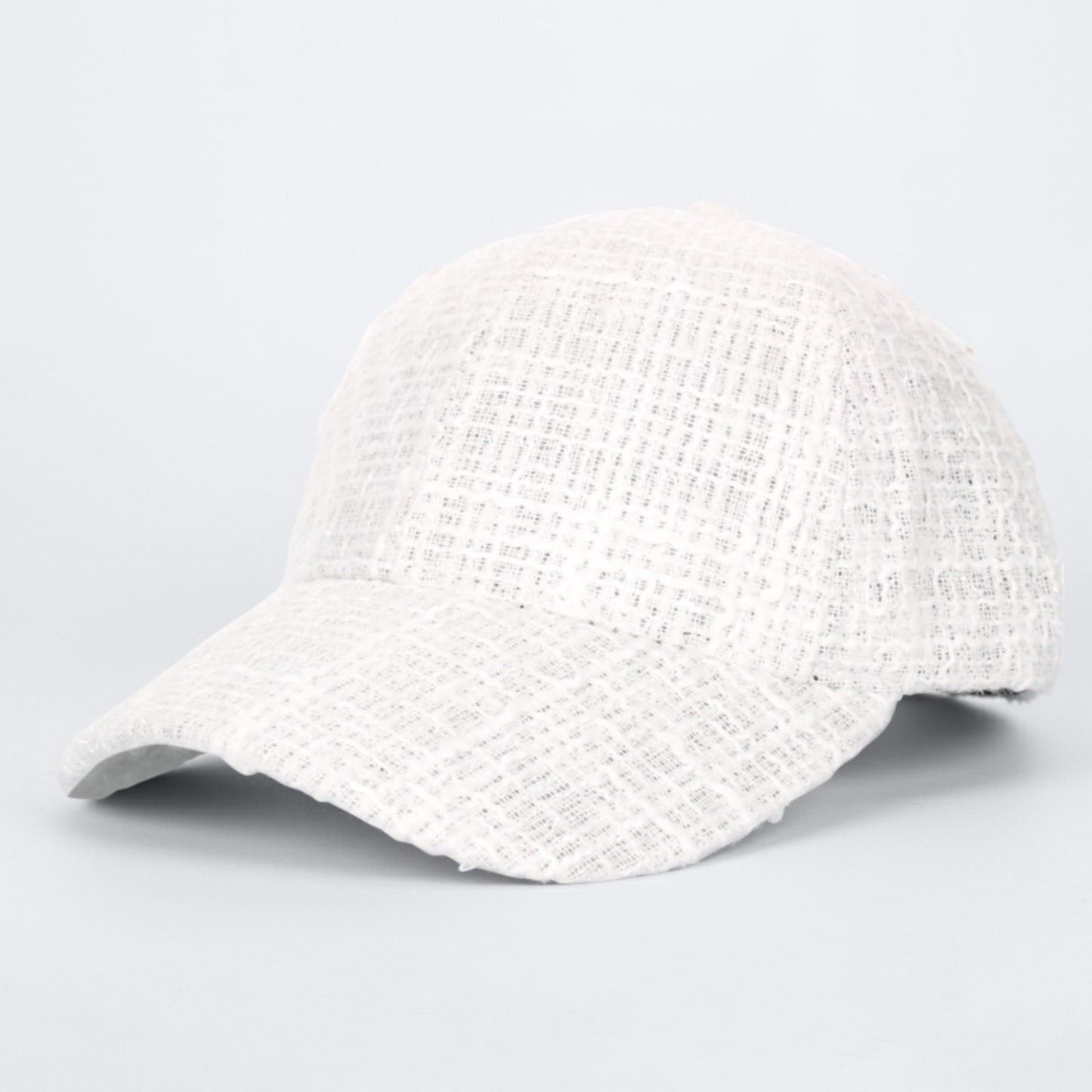 Casquette Femme Casual Spirit en Tweed Blanc