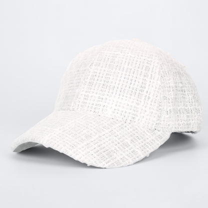 Casquette Femme Casual Spirit en Tweed Blanc
