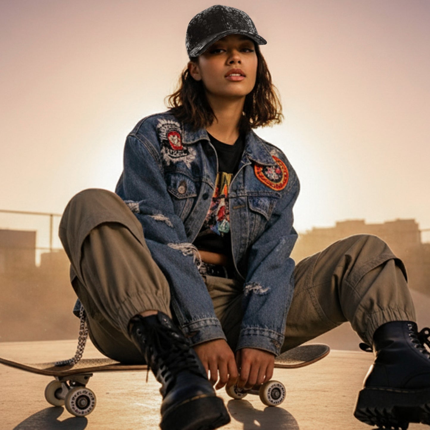 Casquette Femme Leo Spirit Shiny Noir