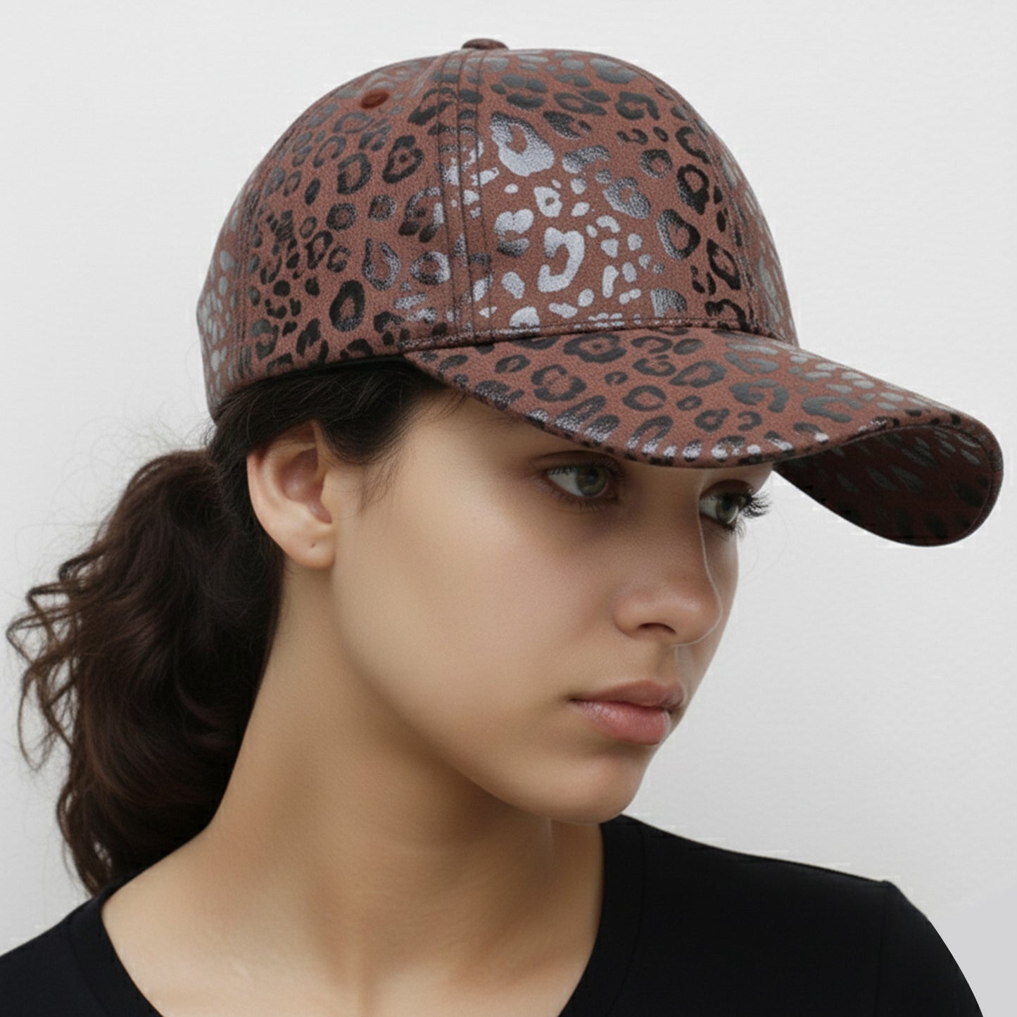 Casquette Femme Leo Spirit Shiny Marron