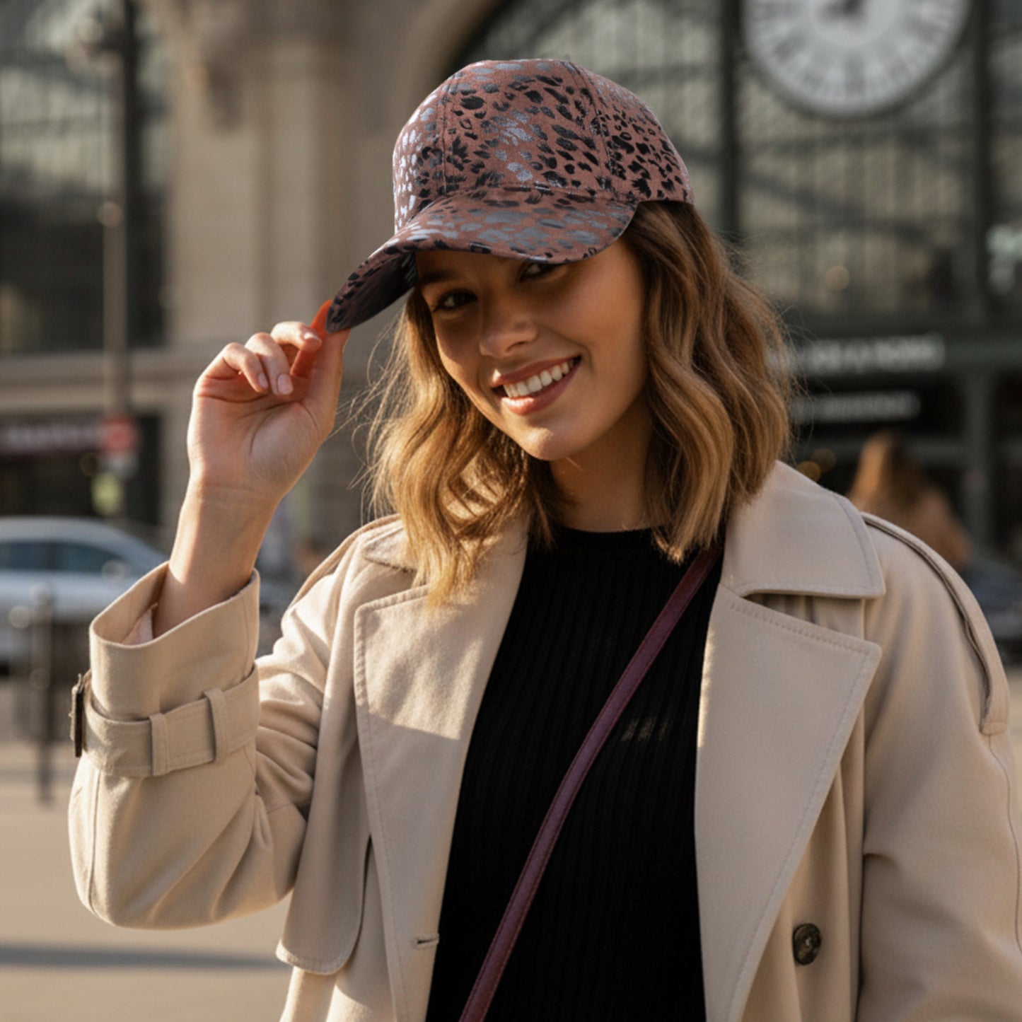 Casquette Femme Leo Spirit Shiny Marron