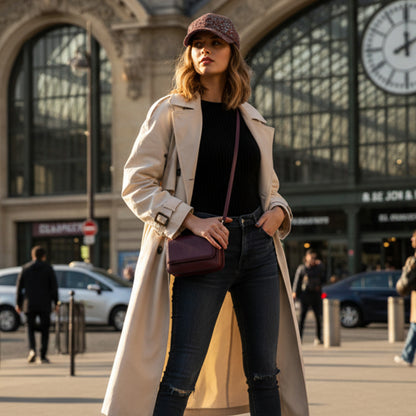 Casquette Leo Spirit Shiny Marron