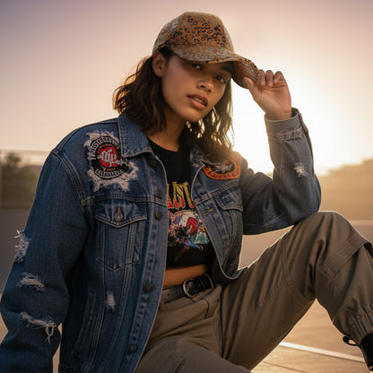 Casquette Femme Leo Spirit Shiny Marron Clair