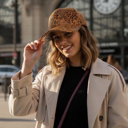 Casquette Femme Leo Spirit Shiny Marron Clair