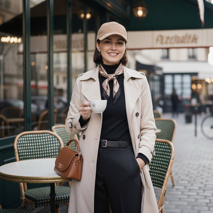 Casquette Femme Clover Heart Effet Daim Beige