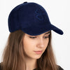 Casquette Femme Clover Heart Effet Daim Bleu Marine
