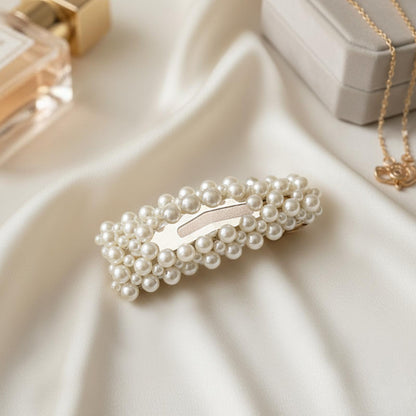 Pince Clip Tamara  Rectangle Pearl Frame