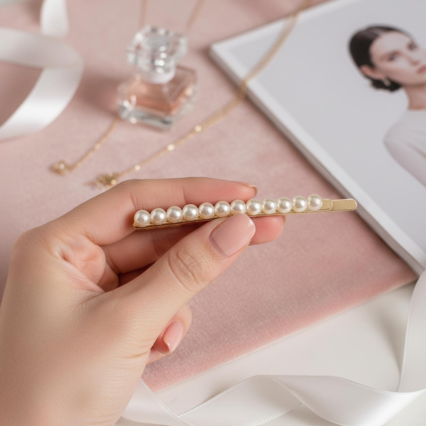 Barrette Fine Karlie Éclat de Perles