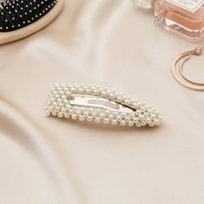 Pince Clip Tamara Rectangle Ajourée Perles