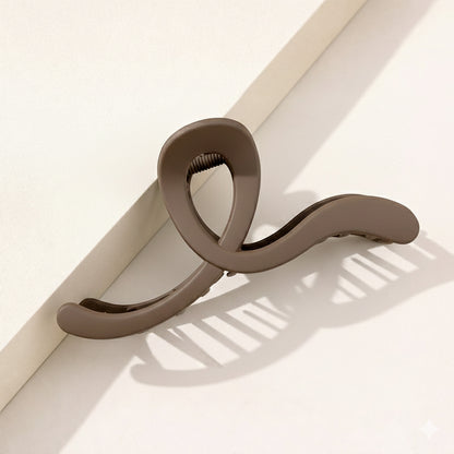 Pince Cheveux Nœud Effet Ruban Marron