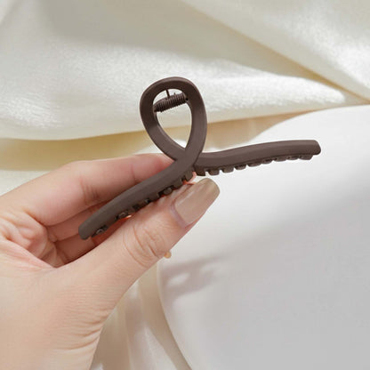 Pince Cheveux Mat Allure Croisée Marron