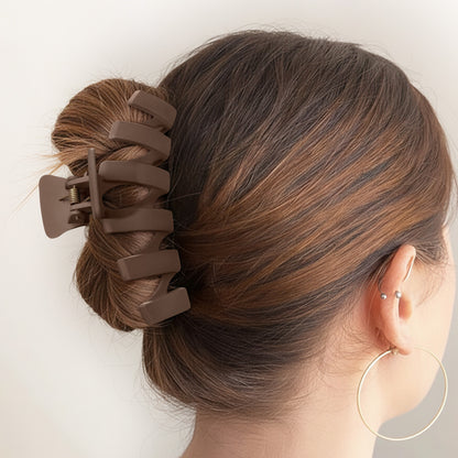 Pince Cheveux Flow Ondulée Graphique Marron