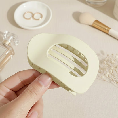 Pince Cheveux Plate Forme Galet Beige
