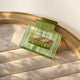 Pince Cheveux Sasstie Vert Jade Glossy Rayé