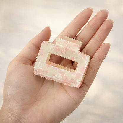 Pince Cheveux Sasstie Quartz Rose Clair Glossy