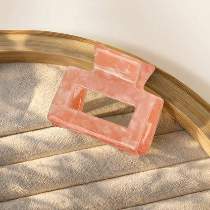 Pince Cheveux Sasstie Opale Rose Marbré Glossy