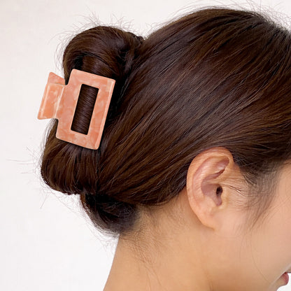 Pince Cheveux Sasstie Opale Rose Marbré Glossy