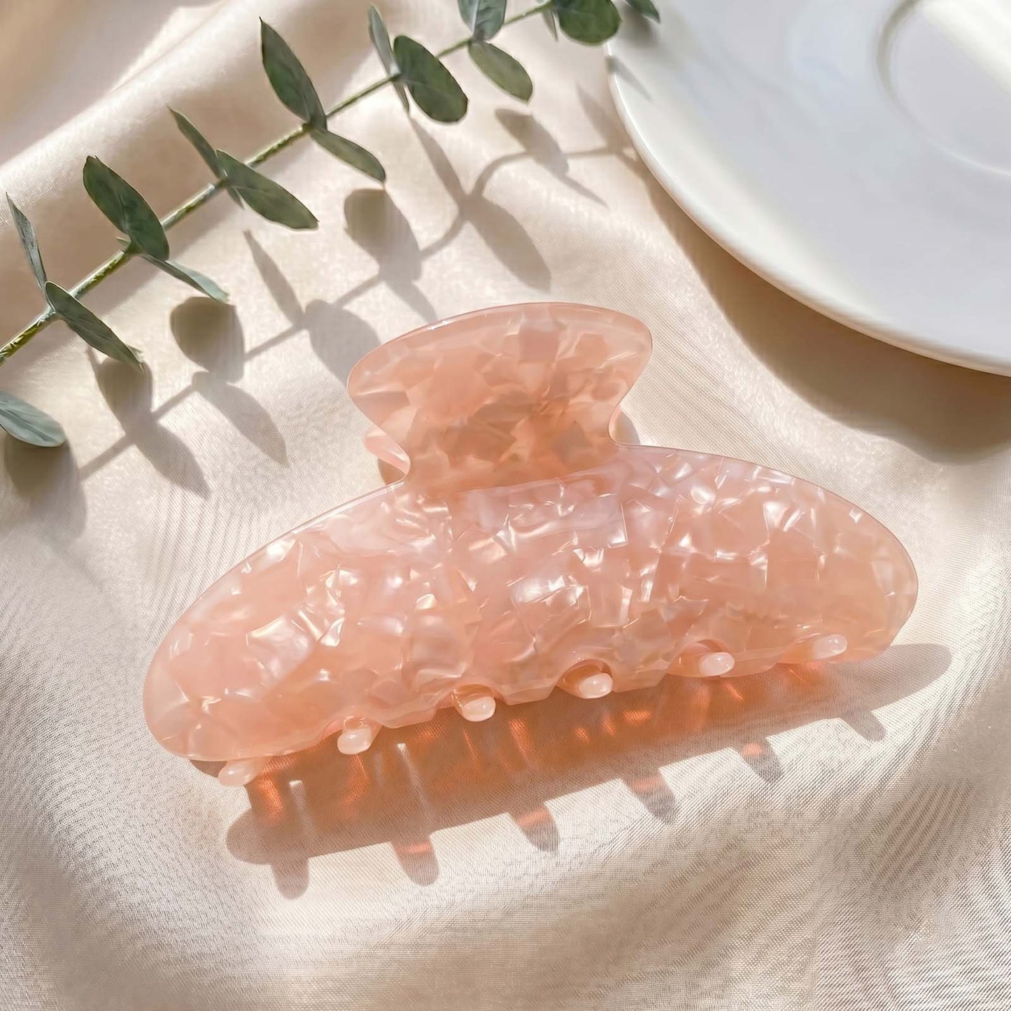 Pince Cheveux Mosaïque Romane Rose Pêche