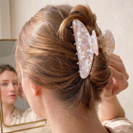 Pince Cheveux Mosaïque Romane Quartz Mauve