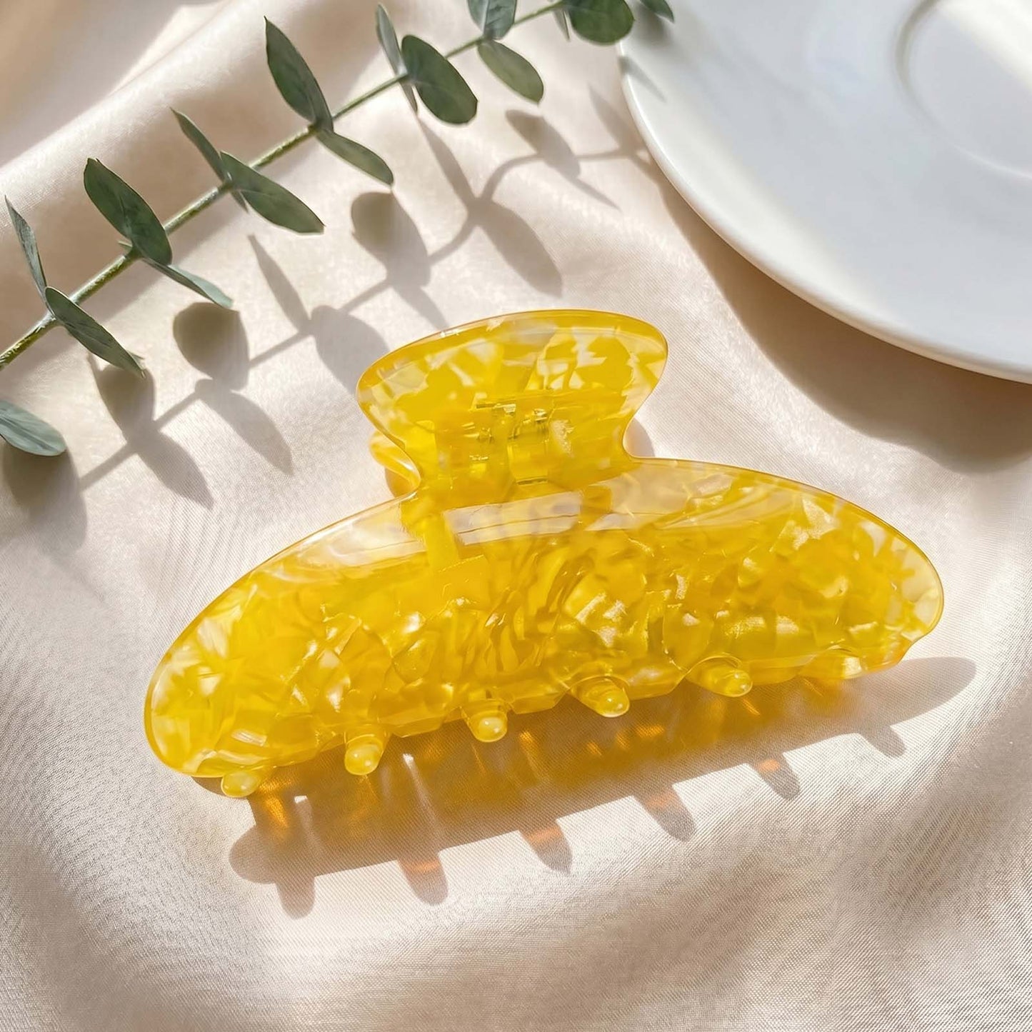 Pince Cheveux Mosaïque Romane Jaune