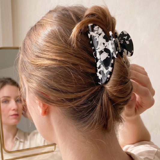 Pince Cheveux Mosaïque Romane Onyx Nacré