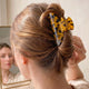 Pince Cheveux Mosaïque Romane Ambre Léopard
