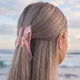 Pince Cheveux Dauphin Albane Rose Quartz Nacré