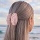 Pince Cheveux Coquillage Marina Éclat de Quartz Rose