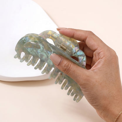 Pince Cheveux XXL Pistache Opaline