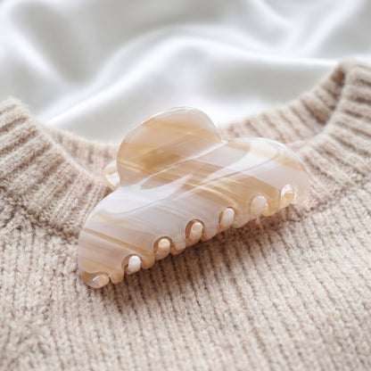 Pince Cheveux Candy Reflets Marbrés Beige