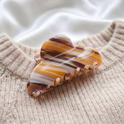 Pince Cheveux Candy Reflets Marbrés Marron