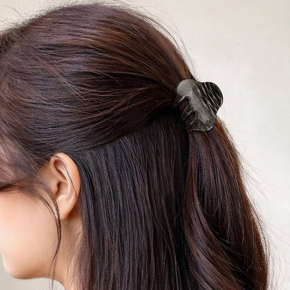 Mini Pince Cheveux Crocro Éclat de Nuage Obsidienne Noir
