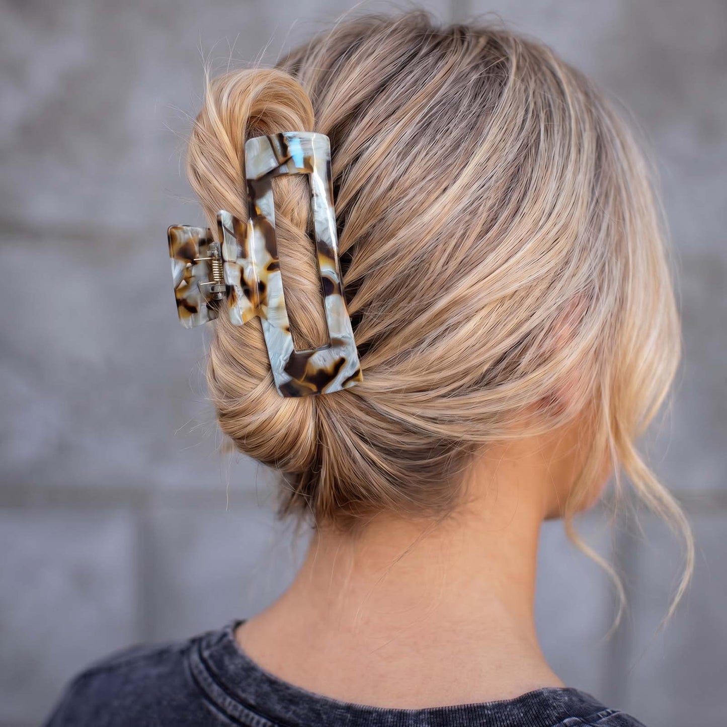 Pince Cheveux Graphique Reflets Caramel