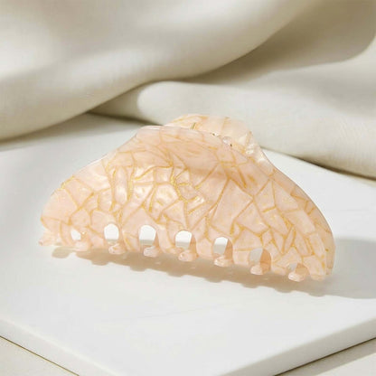 Pince Cheveux Cumulus Effet Marbré Rose Pêche