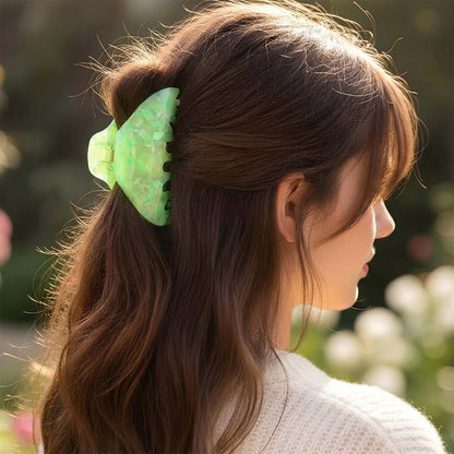 Pince Cheveux Cumulus Effet Marbré Vert Citron