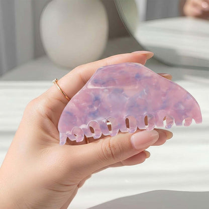 Pince Cheveux Cumulus Effet Marbré Mauve