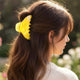 Pince Cheveux Cumulus Effet Marbré Jaune poussin