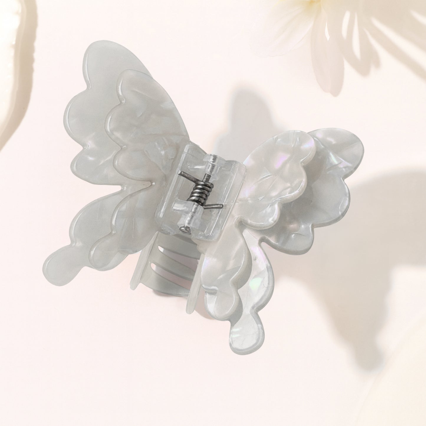 Pince Cheveux Papillon Lilac Haze Blanc